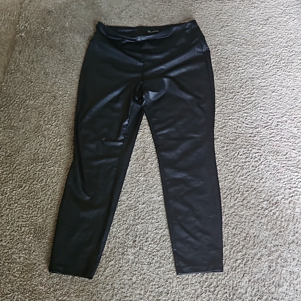 Black leather pants